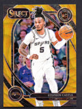 2024-25 Select Gold Wave Prizms #292 Stephon Castle 8/10