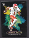 2024 Panini Obsidian Black Color Blast #11 Xavier Worthy