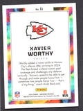 2024 Panini Obsidian Black Color Blast #11 Xavier Worthy
