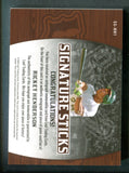 2024 Leaf Lumber Signature Sticks #SSRH1 Rickey Henderson /12 Man of Steel Inscription