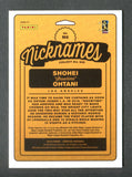2019 Donruss Nicknames Blue #6 Shohei Ohtani /249
