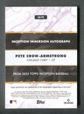 2025 Topps Inception Immersion Autographs #IIAPC Pete Crow-Armstrong 01/20