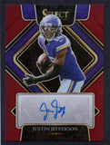 2021 Select Signatures Maroon Prizm Justin Jefferson /75