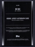 2024 Topps Midnight Rookie Jersey Autographs Winter Solstice #RJABN Bo Nix /35