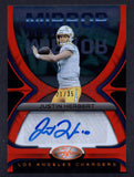 2021 Certified Mirror Signatures Orange #33 Justin Herbert /35