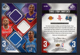 2009-10 SP Game Used 3 Star Swatches 50 #3SBMH Kobe Bryant/Dwight Howard/Tracy McGrady /50