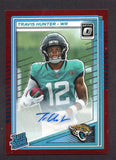 2025 Donruss Optic Rated Rookies Autographs Red Stars #201 Travis Hunter /50