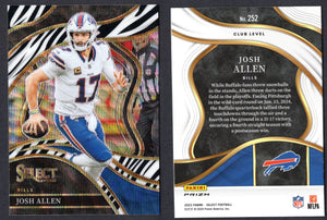 2023 Select Prizm Zebra #252 Josh Allen (NM-Near Mint)