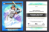 2024 Topps Inception Rookie and Emerging Stars Autographs Blue #BRESJH Jackson Holliday /10