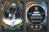 2025 Topps Cosmic Chrome Equinox Autographs Gold Interstellar Refractors #EQAAJ Ashton Jeanty /50