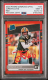 2020 Panini Donruss Optic #154 Jordan Love Red Auto /99 PSA 9 Auto 10
