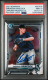 PSA 9/10 2021 Bowman Chrome Prospects #BCP78 Emerson Hancock Seattle Mariners Autographed POP1