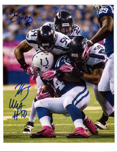 K.J. Wright & Bobby Wagner Seattle Seahawks Signed 8x10 Photo