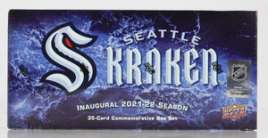 2021-22 Upper Deck Seattle Kraken Inaugural Season 35-card Commemorative Box Set