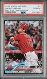 2018 TOPPS HOLIDAY #17 SHOHEI OHTANI METALLIC SNOWFLAKE PSA 10