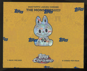 2025 Topps Chrome LABUBU 10th Anniversary Hobby Box **SALE 2025 Topps Chrome LABUBU 10th Anniversary Hobby Box **SALE