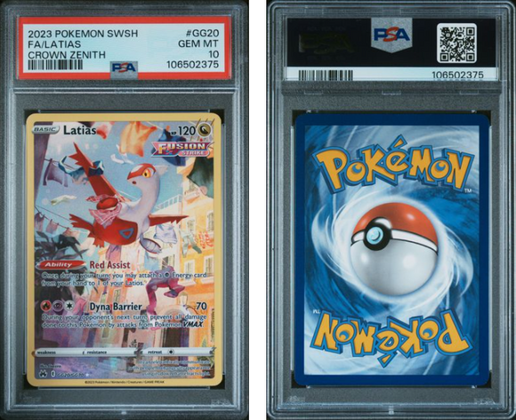 Latias #GG20 Crown Zenith - PSA 10
