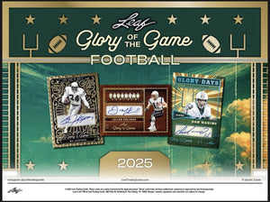 2025 Leaf Glory of the Game Football Hobby Box
