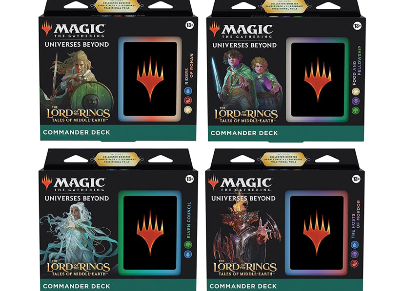 マジック:ザ・ギャザリング LOTR 4 commander decks lotrcommanderset.jpg?v=1683418087
