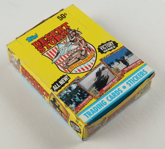 1991 Topps Desert Storm Series 2 (Victory-Yellow) Box