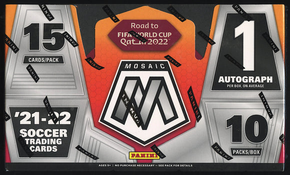 2021-22 Panini Mosaic Road to FIFA World Cup Soccer Hobby Box