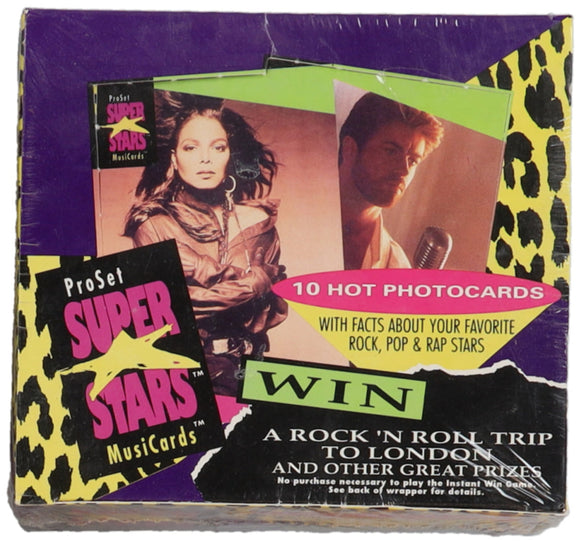 1991 Pro Set Super Stars MusiCards Box