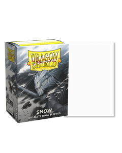 Dragon Shield Sleeves Snow Dual Matte Standard 100ct