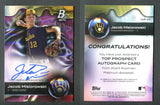 2023 Bowman Platinum Top Prospects Autographs Pink #TOP69 Jacob Misiorowski /199