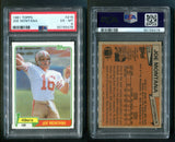 1981 Topps #216 Joe Montana PSA 6