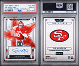 2025 PANINI IMPECCABLE STAINLESS STARS AUTOGRAPHS #SS-JMA JOE MONTANA /25 PSA 8