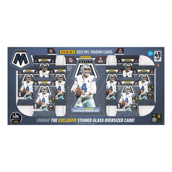 2025 Panini Mosaic Football Bundle Box w/Stained Glass Oversized