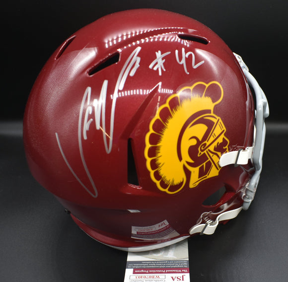 Uchenna Nwosu USC Trojans Full Size Replica Helmet JSA COA
