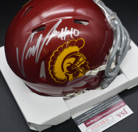 Uchenna Nwosu Signed USC Trojans Mini Helmet JSA