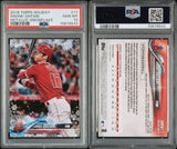 2018 TOPPS HOLIDAY #17 SHOHEI OHTANI METALLIC SNOWFLAKE PSA 10