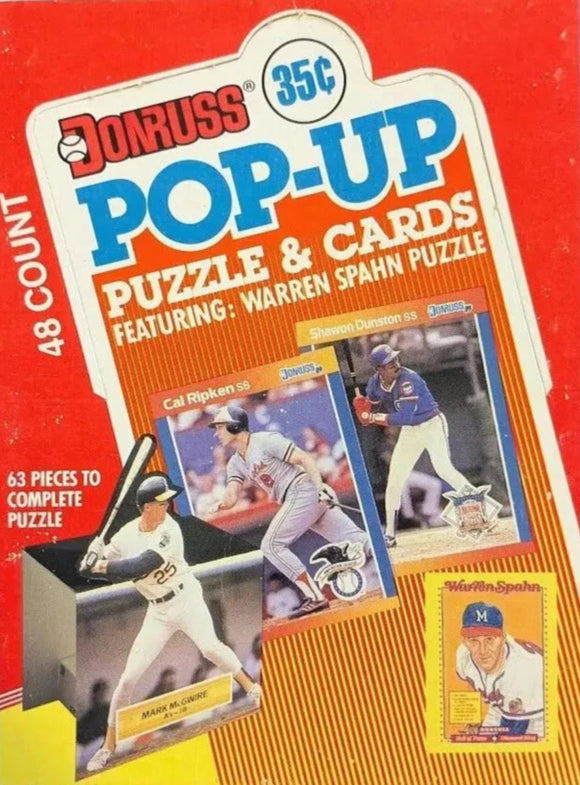 1989 Donruss All Stars Pop Up Baseball Box