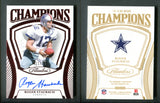 2025 Panini Flawless Champions Signatures Ruby #12 Roger Staubach /15