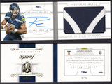 2013 National Treasures Jumbo Jerseys Autograph Prime Booklet Russell Wilson /25
