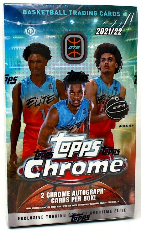 2021-22 Topps Chrome Overtime Elite Basketball Hobby Box