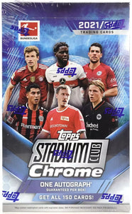 2021-22 Topps Stadium Club Chrome Bundesliga Soccer Hobby Box