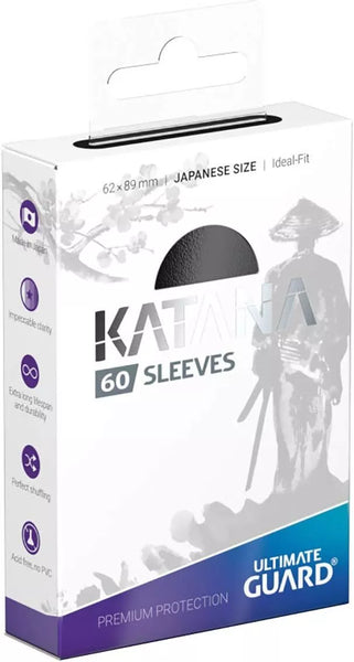 Ultimate Guard Japanese Katana Sleeves Black (Pack of 60