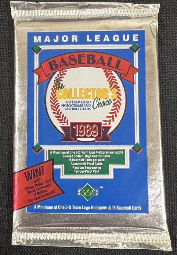 1989 Upper Deck Low Series Baseball Pack 1-700