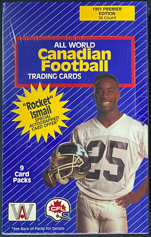1991 All World CFL Football Hobby Box