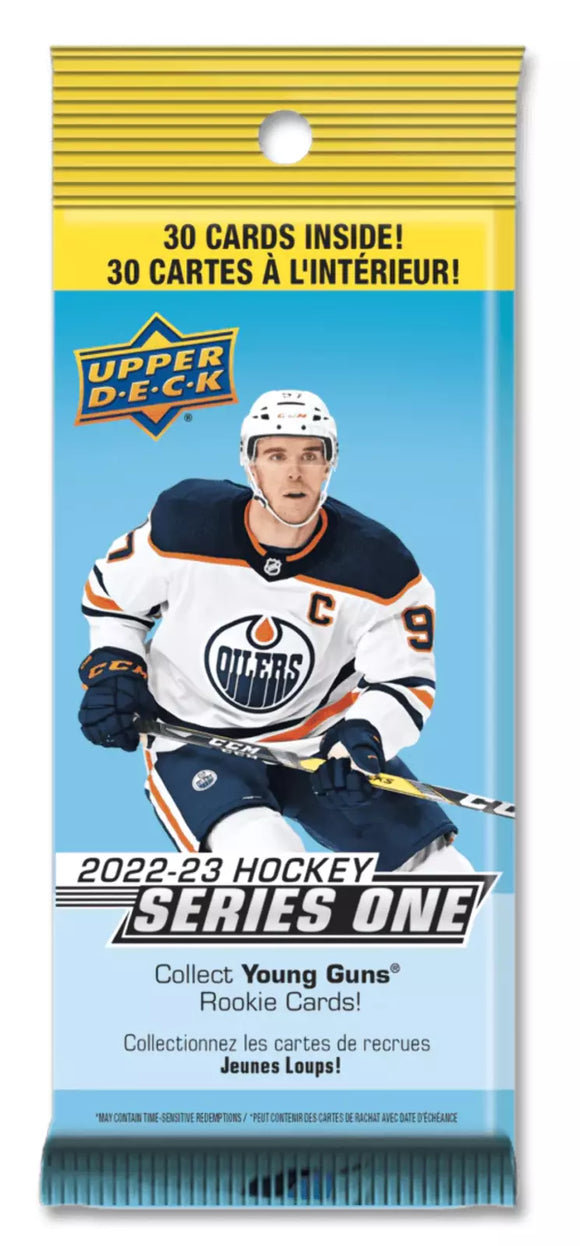 2022-23 Upper Deck UD Series One 1 Hockey Retail Hanger Pack