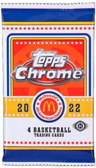 2022 Topps Chrome McDonald's All American Basketball Hobby Pack
