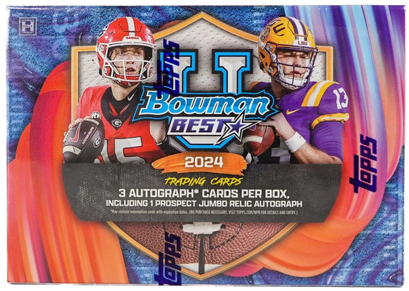 2024 Bowman's Best U University Football Breakers Delight Hobby Box