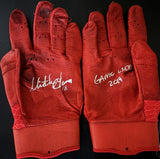 Mitch Garver Signed 2019 Game Used Batting Glove Pair JSA