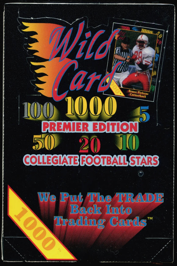 1991 Wild Card Draft Collegiate Football Box