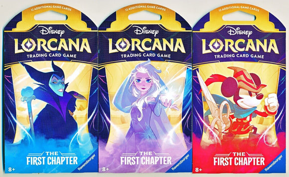 Lorcana First Chapter Ravensburger Sleeved Booster Pack
