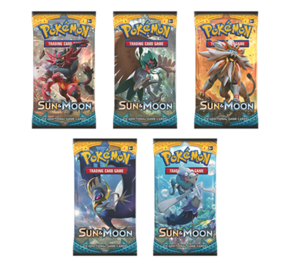 Pokemon Sun & Moon Booster Pack Lot x36 packs