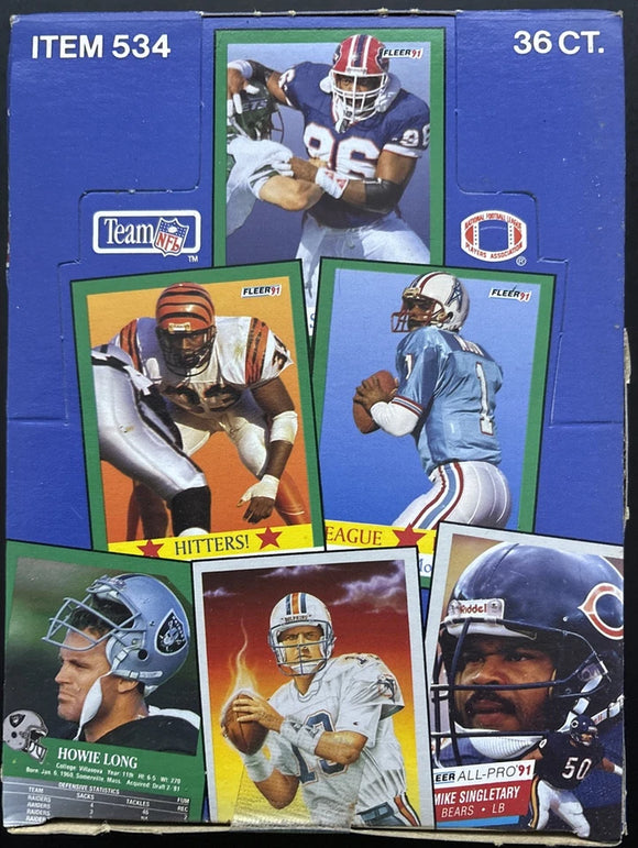 1991 Fleer Football Box